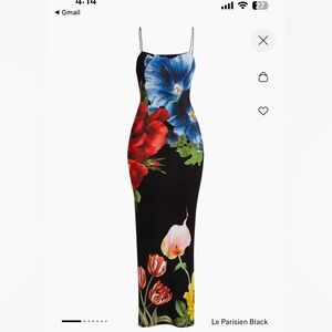 Alice & Olivia fifi fitted floral maxi- new, never worn